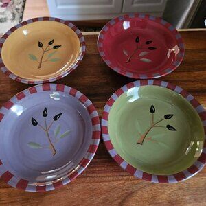 Olivia set of 4 shallow dip bowls 4 inch